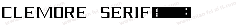 Clemore Serif字体转换